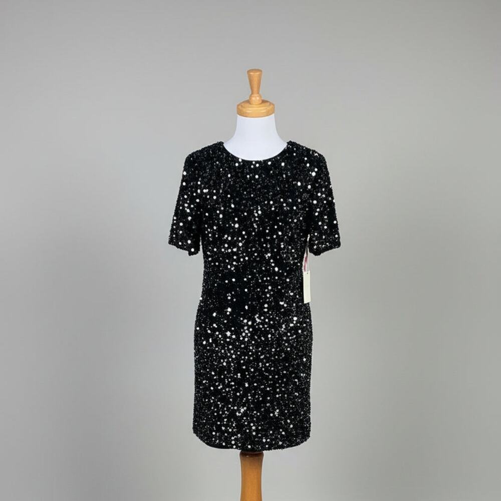Alex Marie black sequin dress, size S, NEW WITH TAGS!